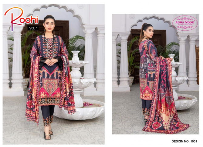 Agha Noor Roohi Vol 1 Pakistani Dress Material Catalog